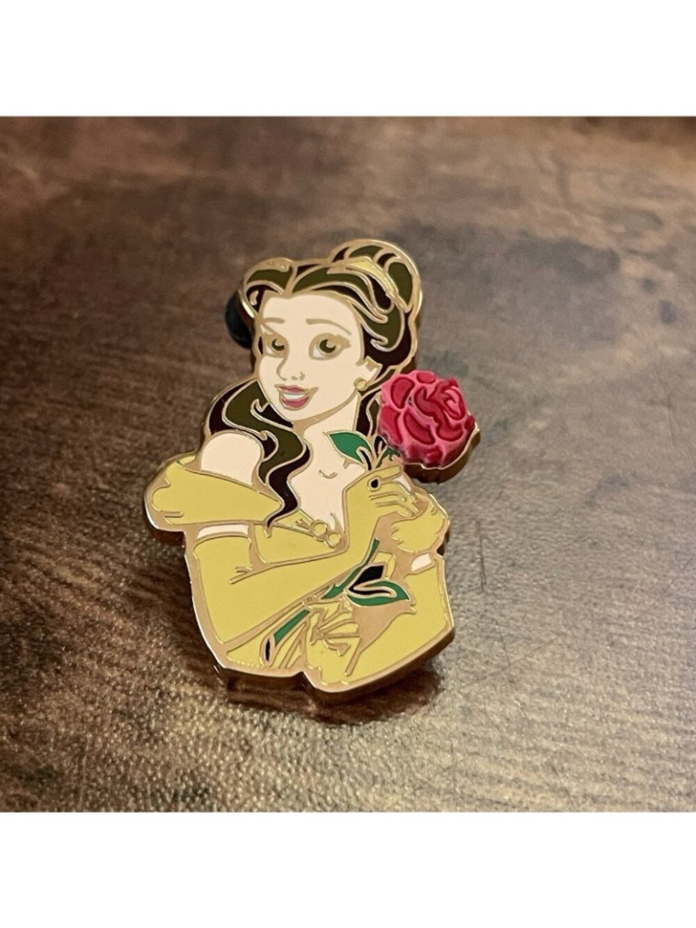 Walt Disney World Trading Pin Belle Princess Premiere Free D 3D Rose 2003 WDW - Picture 6 of 10